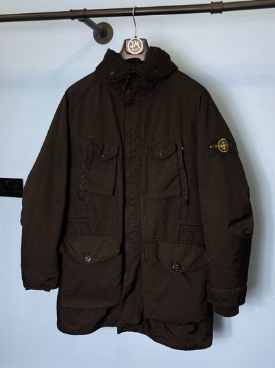 XL Stone Island Black David TC Down Parka Coat Jacket